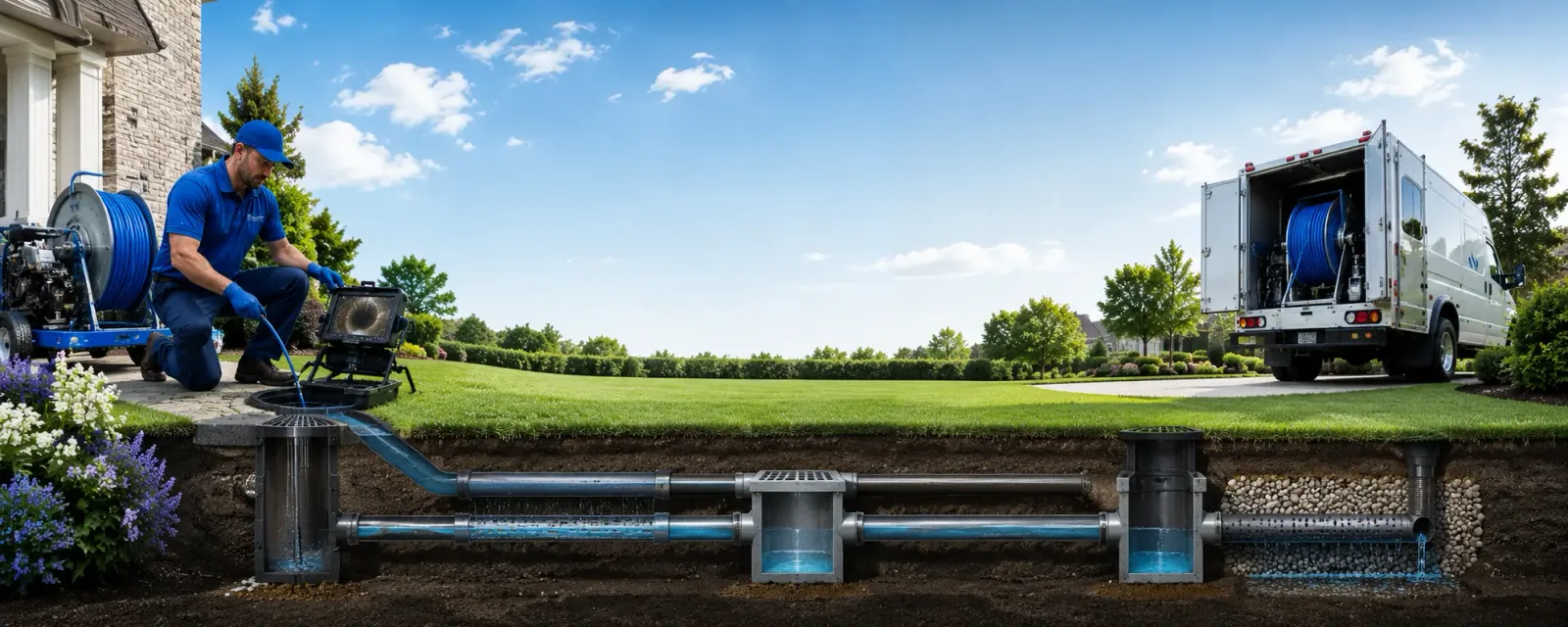 Outdoor drain cleaning information for Brunswick, OH